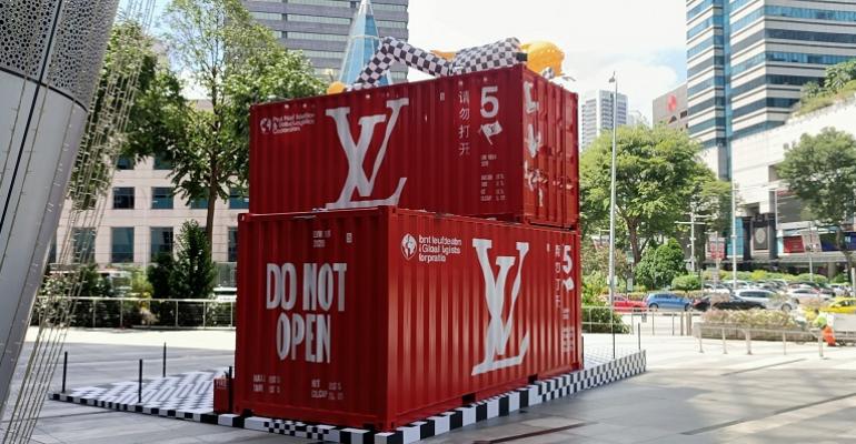 Louis Vuitton's shipping containers that are now outside ION Orchard is  where you should take your next OOTD - AVENUE ONE